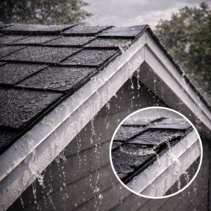 Rake Edges, Where Wind-Driven Rain Enters a Gable Roof