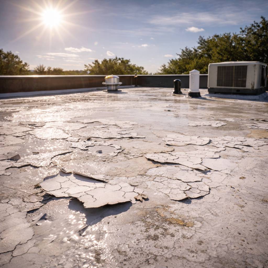 Louisiana Heat and UV, Coating Degradation on an Exposed Flat Deck